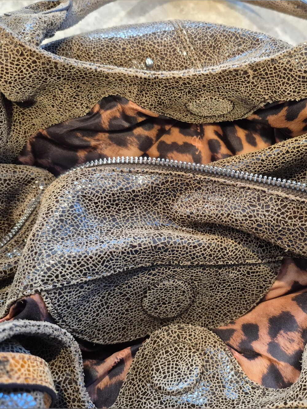 B. Makowsky Suede Hobo Bag - Picture 6 of 8